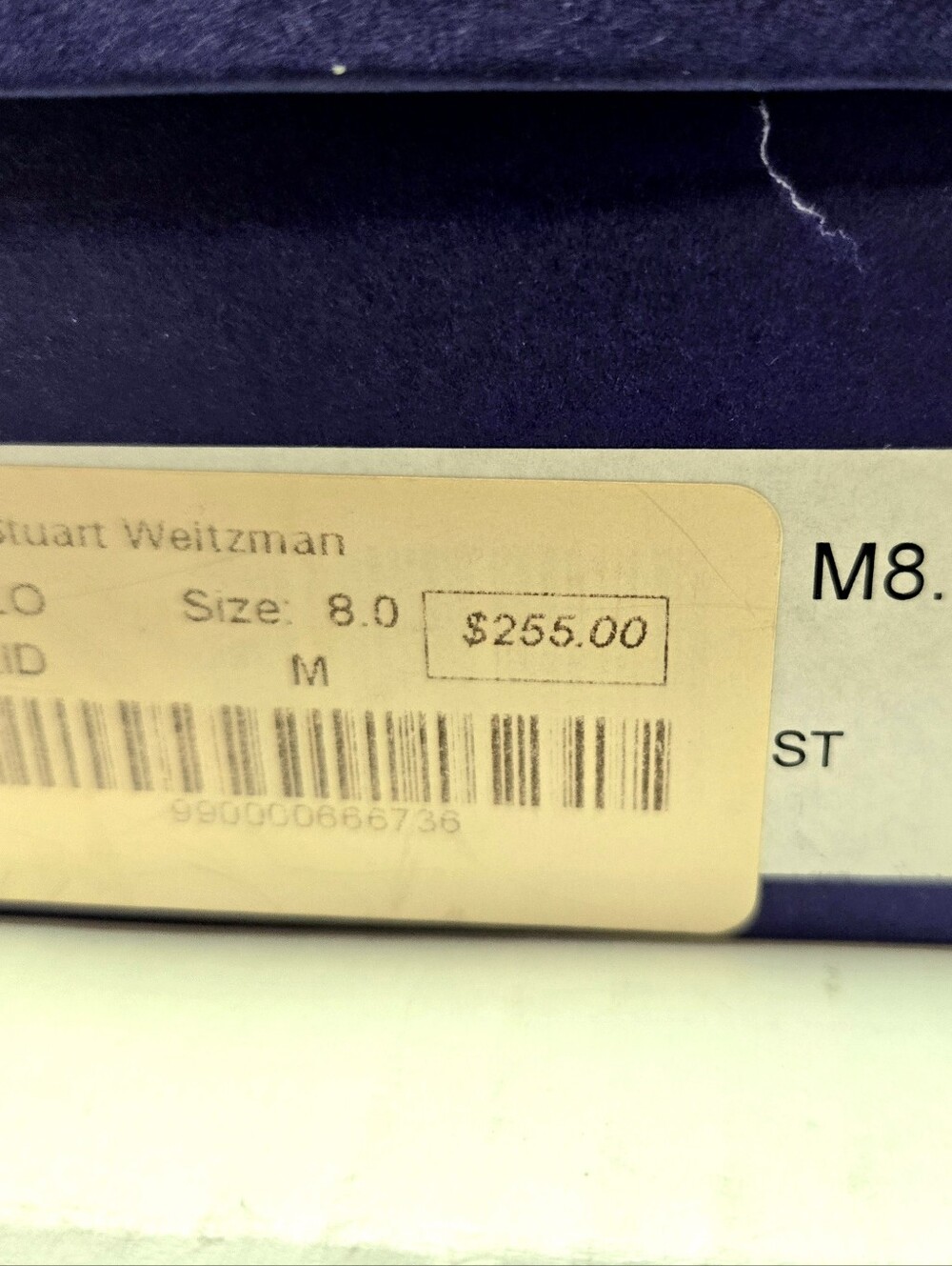 Stuart Weitzman Barclo Navy Pumps. 8M - Picture 15 of 16